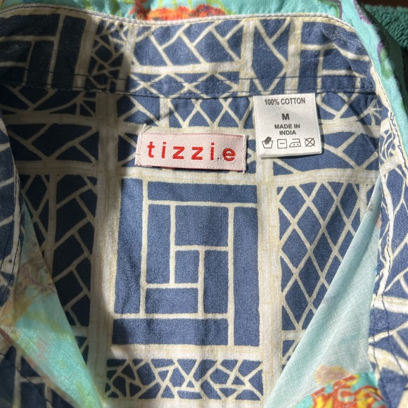 TIZZIE Ocean-Themed Button-Up Shirt - Picture 8 of 12